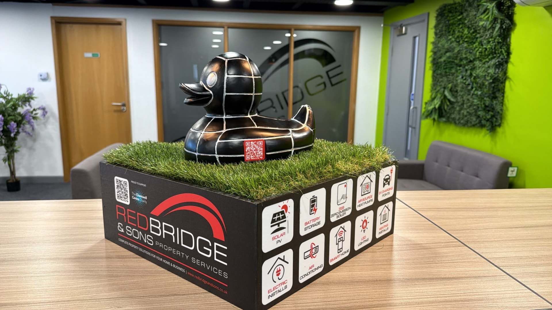 Sir Quacks-a-Watt, decorated duck by Redbridge & Sons Property Services