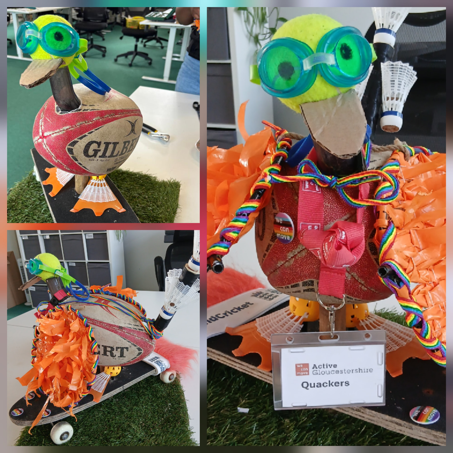 Quackers, decorated duck by Active Gloucestershire