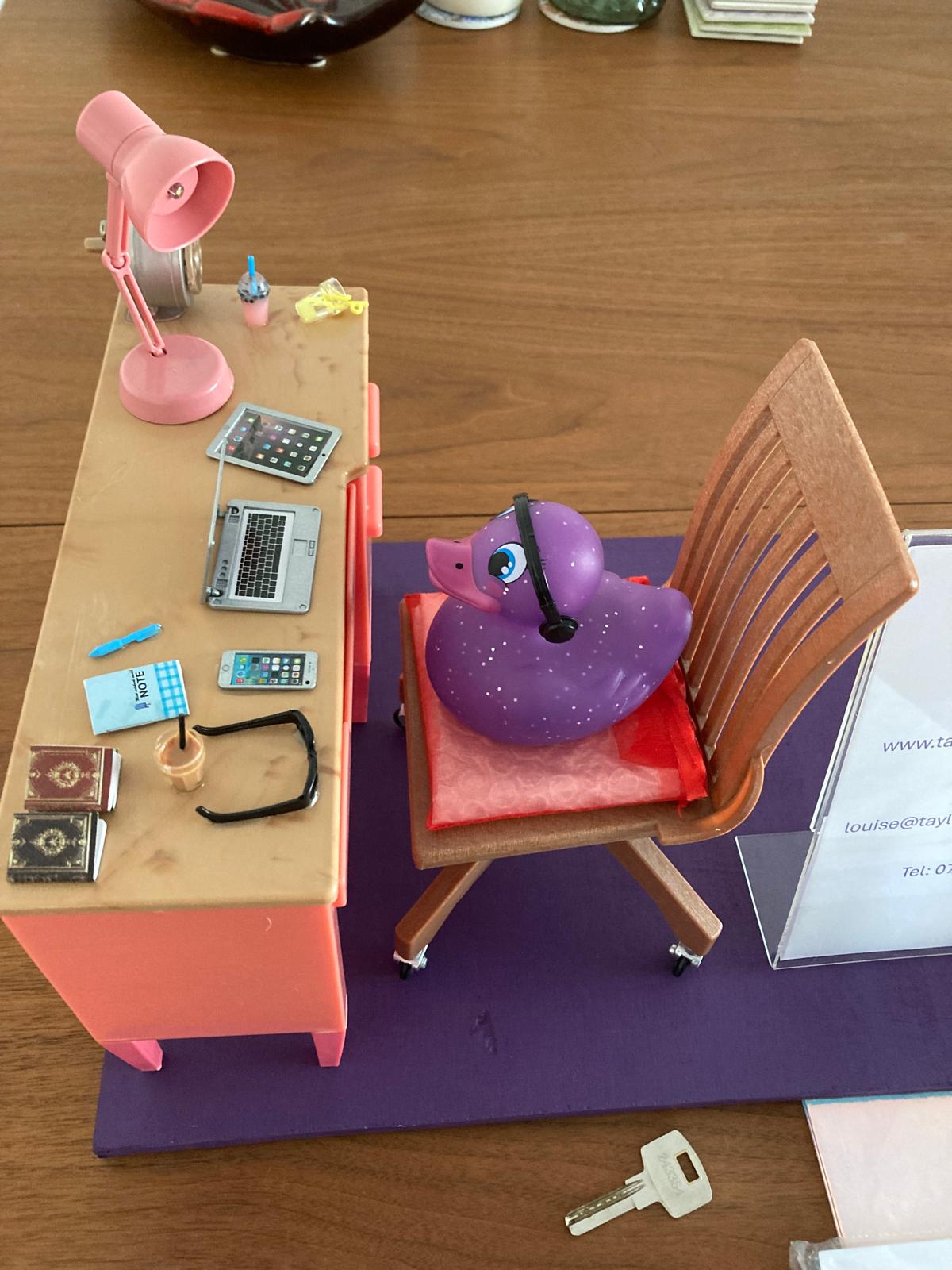 Lou Taylorwade, decorated duck by Taylormade Business Services