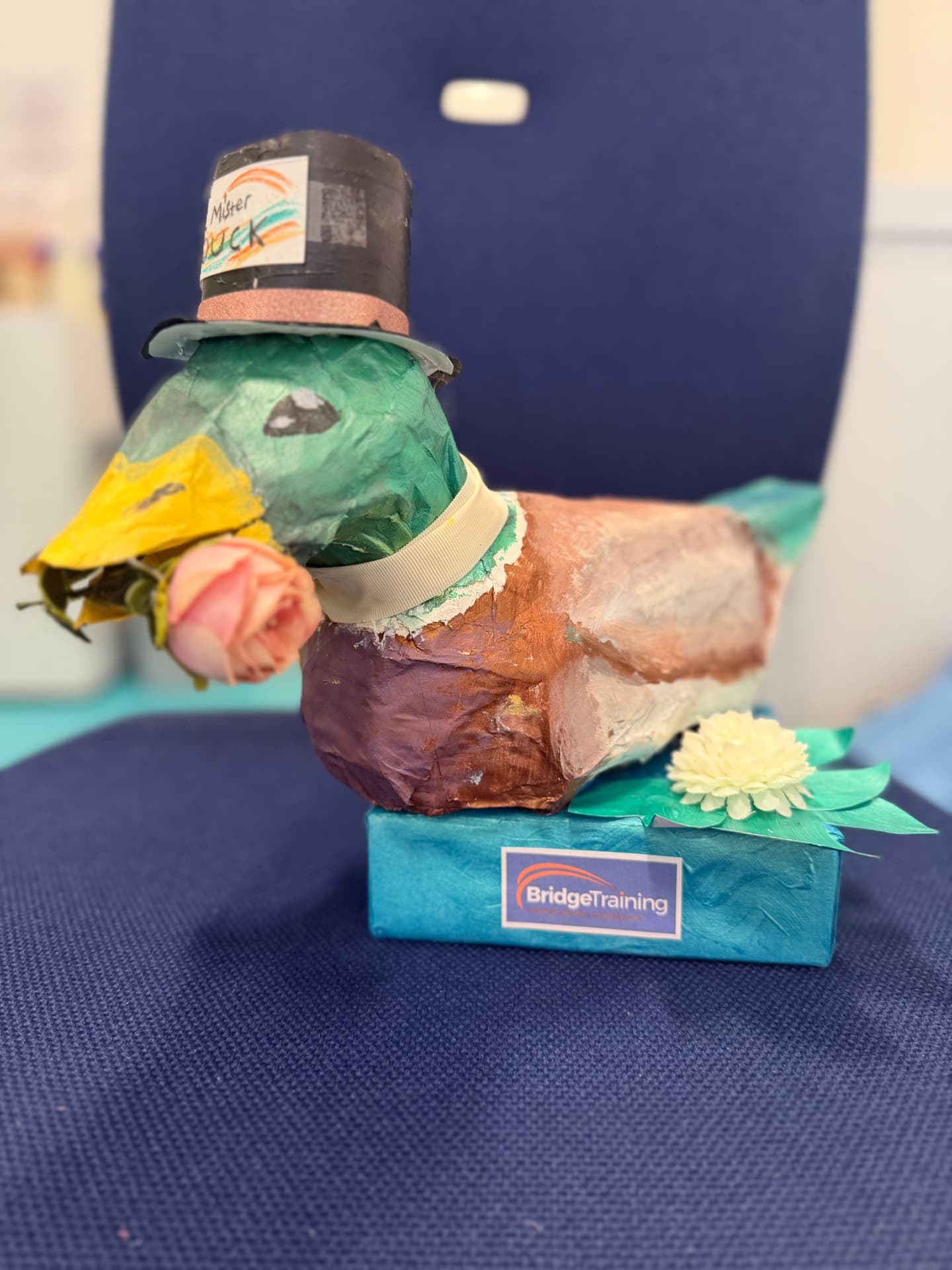 Mister Duck, decorated duck by Bridge Training